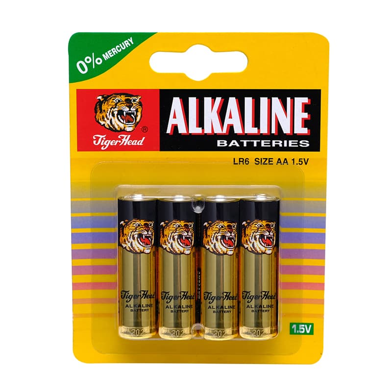 Tiger Head 4XAA Pile Alcaline LR6 1.5V — image 1