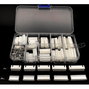 250pcs Kit de bornes à pas XH2,54 mm 6p 7p 8p 9p 10 broches — image 1