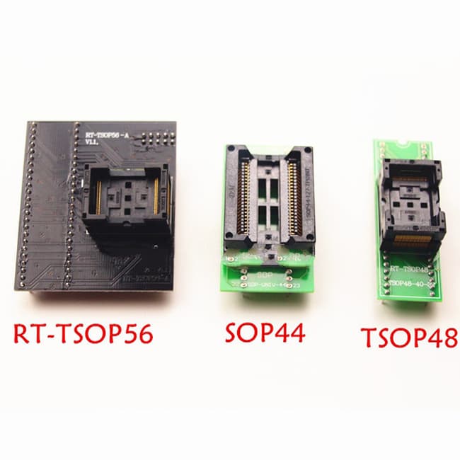 programmer adapter socket kit TSOP56 + SOP44 to DIP44 + TSOP48 to DIP48 — image 1