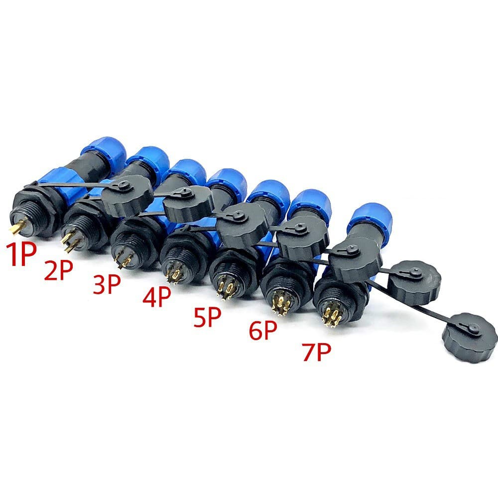 IP68 Waterproof Connector SD13 13mm 6Pin — image 1