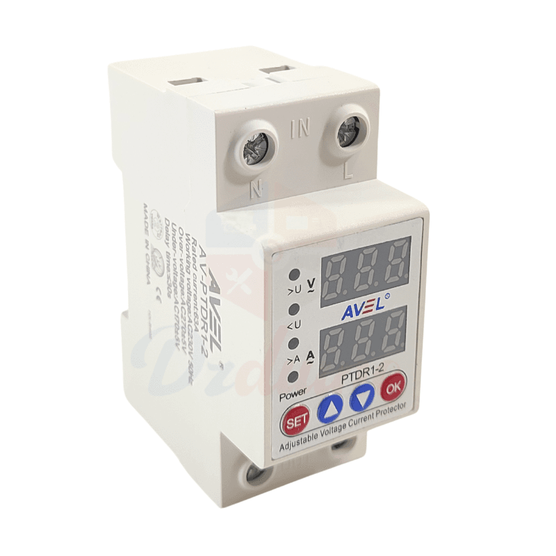63A Adjustable Current and Voltage Protection Device AVELE AV-PTDR-1-2 — image 1