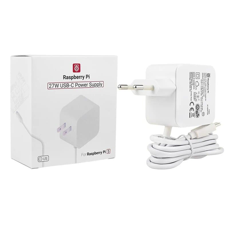 Alimentation officielle Raspberry Pi 5 27W USB-C 5.1V 5A — image 1