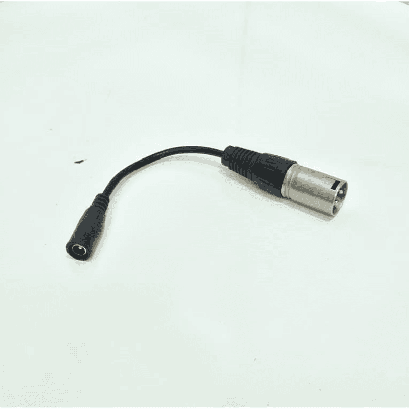 ADAPTATEUR DC 5,5 × 2,1 MM FEMELLE VERS XLR MÂLE 3 BROCHES — image 1