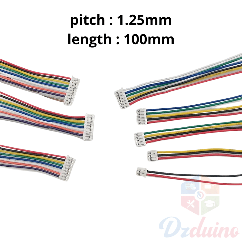 Câble métallique MX1.25 10 broches simple tête 10 cm — image 1