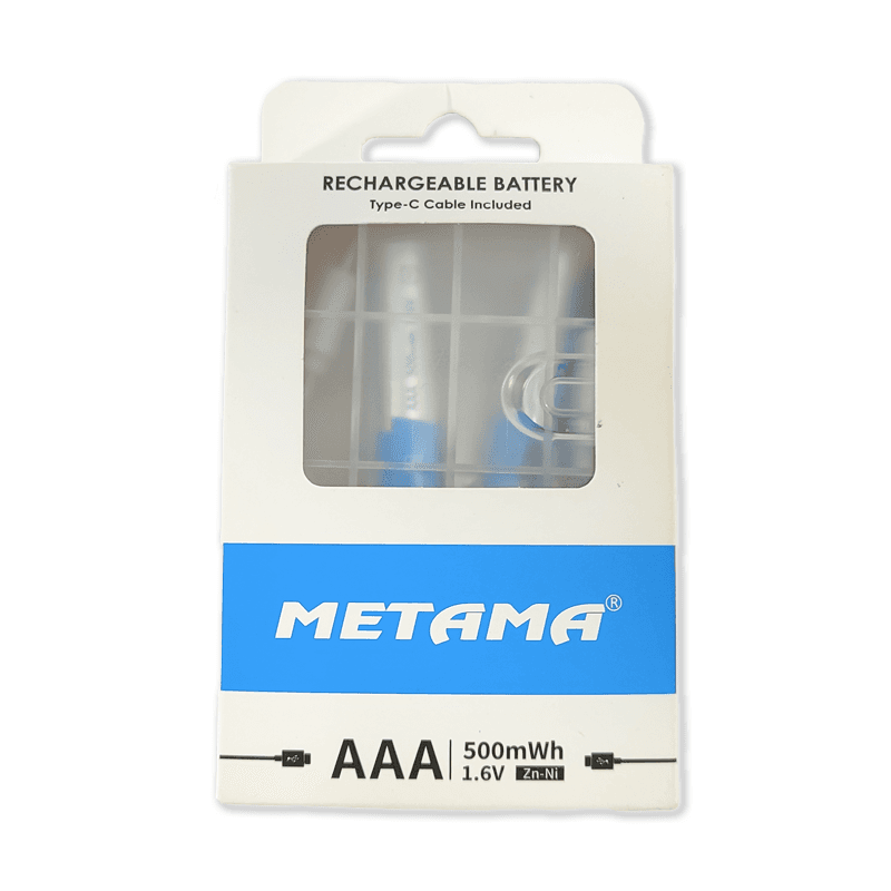 Batterie AAA rechargeable USB Ni-Zn portable de type C 1,6 V 500 mWh — image 1
