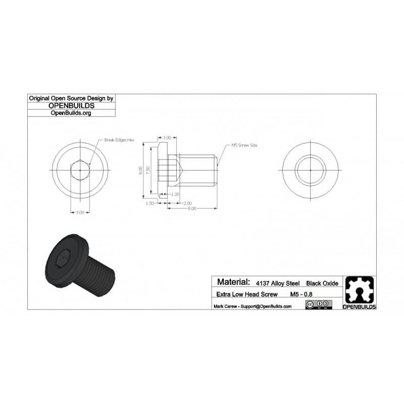 Low Profile Screws M5 (35mm)  — image 1
