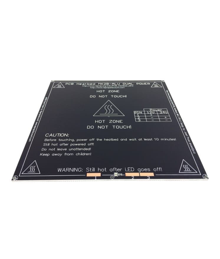 MK2A 300*300*3mm Aluminum Board PCB Heat Bed — image 1