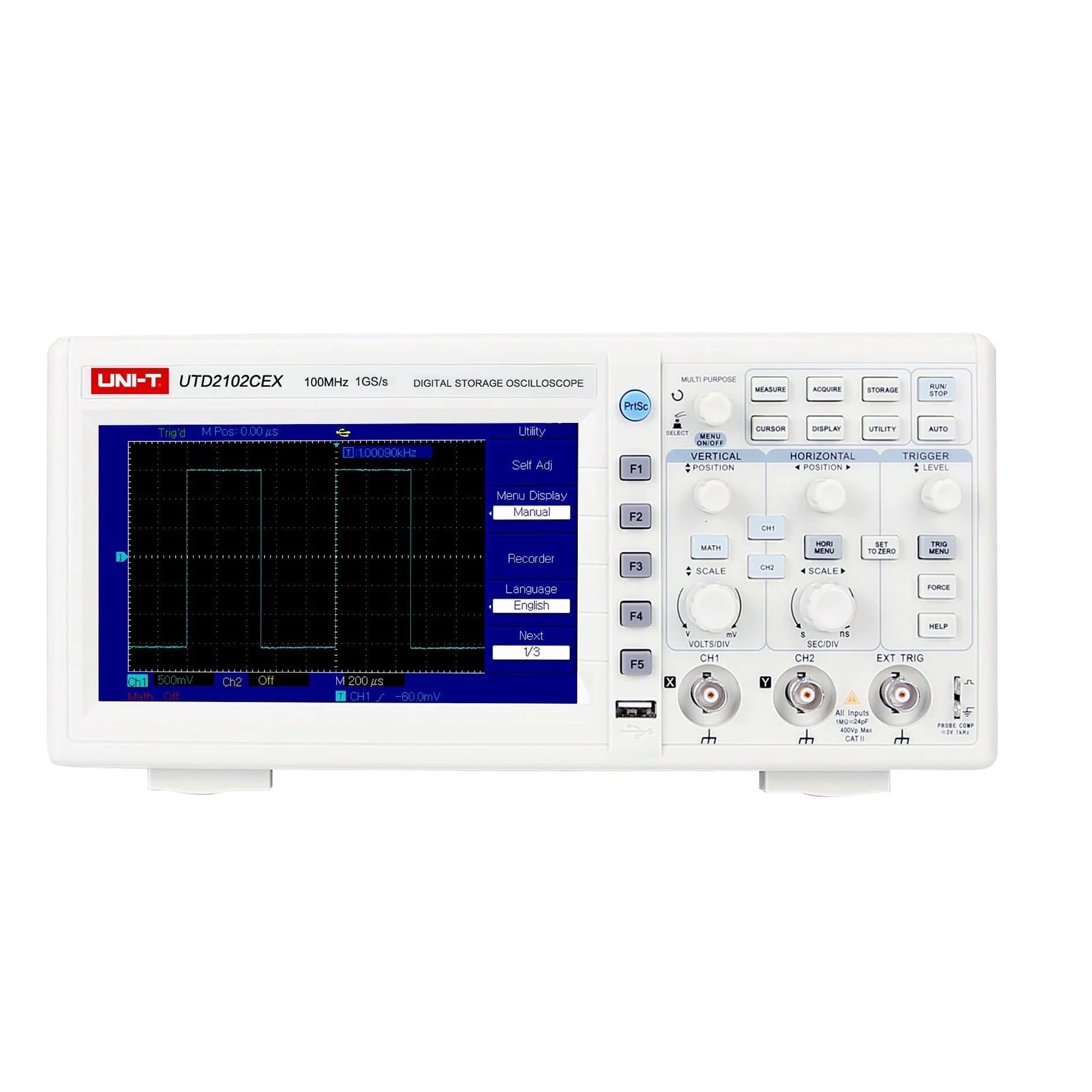 راسم الذبذبات ثنائي القناة 200 ميجاهرتز 1Gs / s ، UNI-T UTD2202CEX+ — image 1