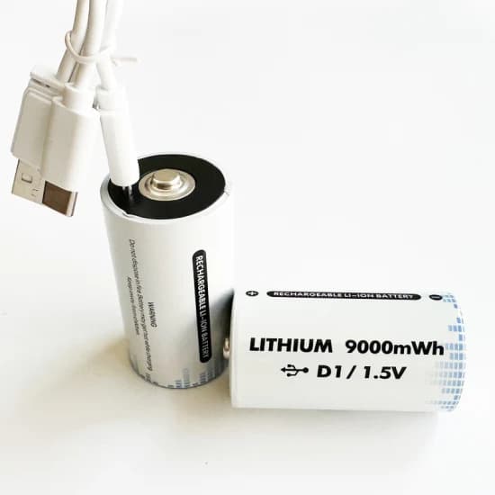 Batterie au lithium rechargeable USB Type-C 1,5 V 9 000 mWh — image 1