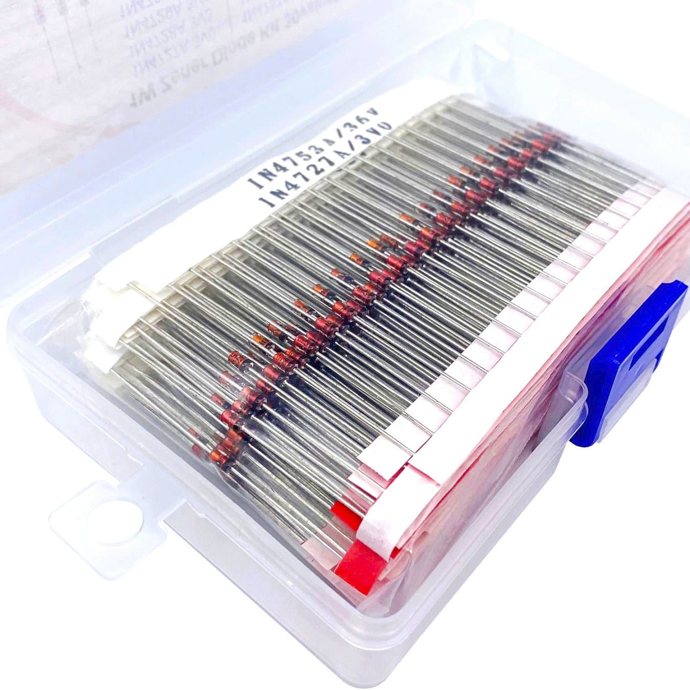 30 types de 600 1W Zener cristal verre verre Zener diodes kit 1N4727 (3V0)-4756A (47V) — image 1