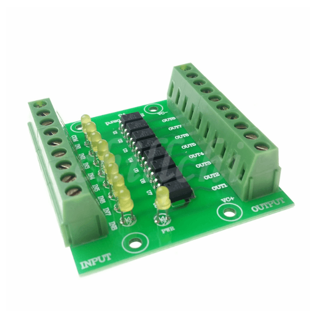 24V Input 5V Output Optocoupler Isolation Control Panel 8 Channel  — image 1