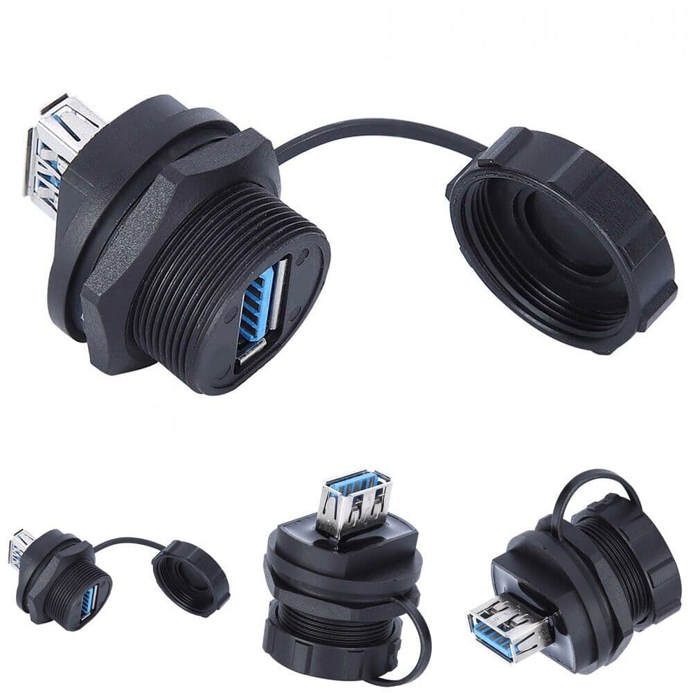 موصل USB 2.0/USB 3.0 مقاوم للماء (أنثى إلى أنثى) — image 1