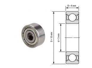 Ball Bearings F623ZZ-3 * 10*4mm — image 1