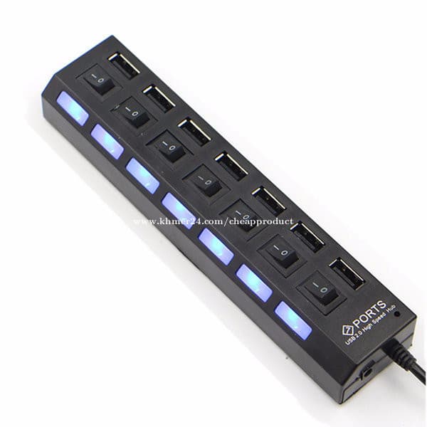 7 منفذ USB 3.0 عالي السرعة + مفتاح تشغيل / إيقاف — image 1