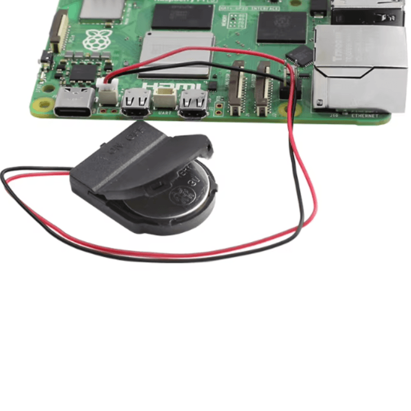 Boîtier de batterie d'horloge en temps réel Raspberry Pi 5 RTC Connecteur JST alimenté par batterie BOÎTIER UNIQUEMENT PAS DE BATTERIE — image 1