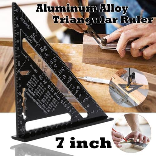 12Inch Aluminum Triangle Ruler — image 1