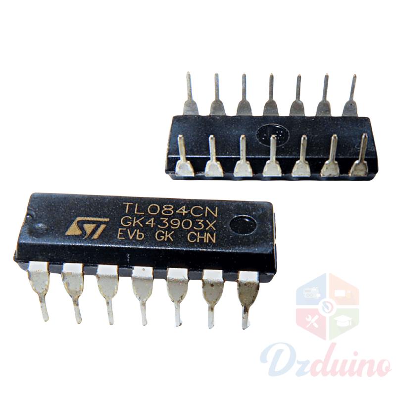 مضخم تشغيلي للإدخال رباعي JFET TL084 (Op-Amp) IC DIP-14 — image 1