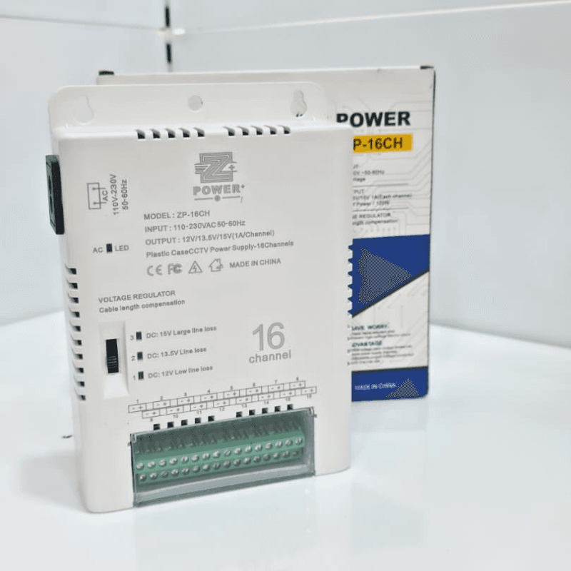 ZPOWER 16-CHANNEL CCTV POWER SUPPLY – ZP-16CH — image 1