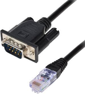RJ45 mâle vers DB9 RS232 male 1.5m  — image 1