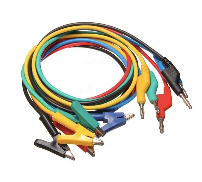 1pcs Cable Banana-Crocodile 100 cm — image 1