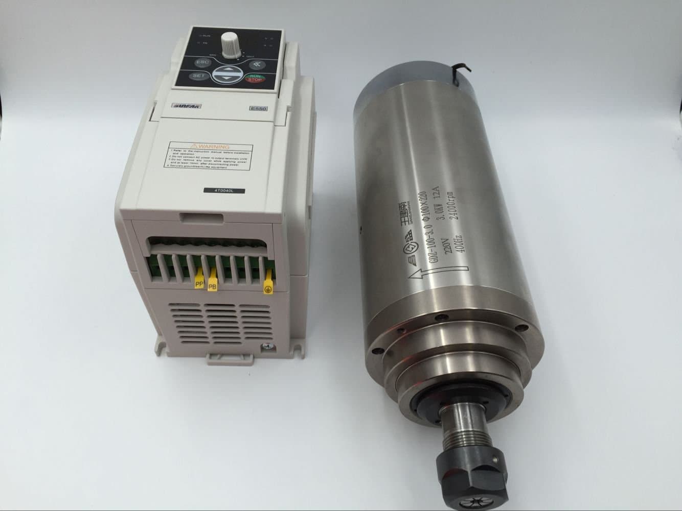 KIT - Spindle Motor 220V / 3KW Water-Cooled, GDZ100-3, ER 20 — image 1