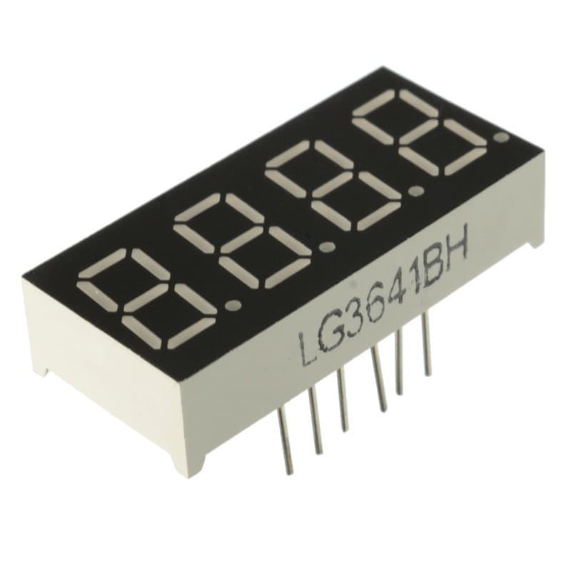 7 Segment 4 Digit cathode commune 0,36" ROUGE — image 1