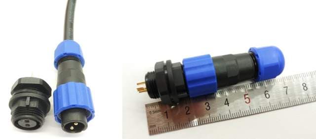 Connecteur IP68 étanche SD13 13mm 4Pin — image 1
